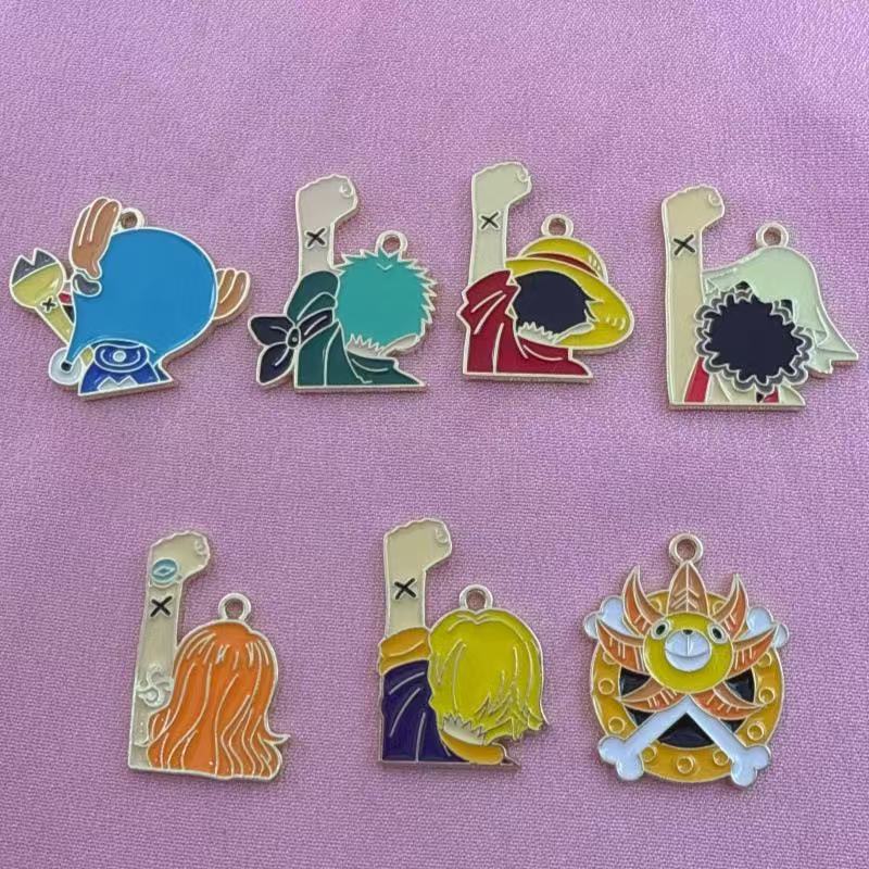 Event Party - 10PCS alloy drip oil cartoon pendant,