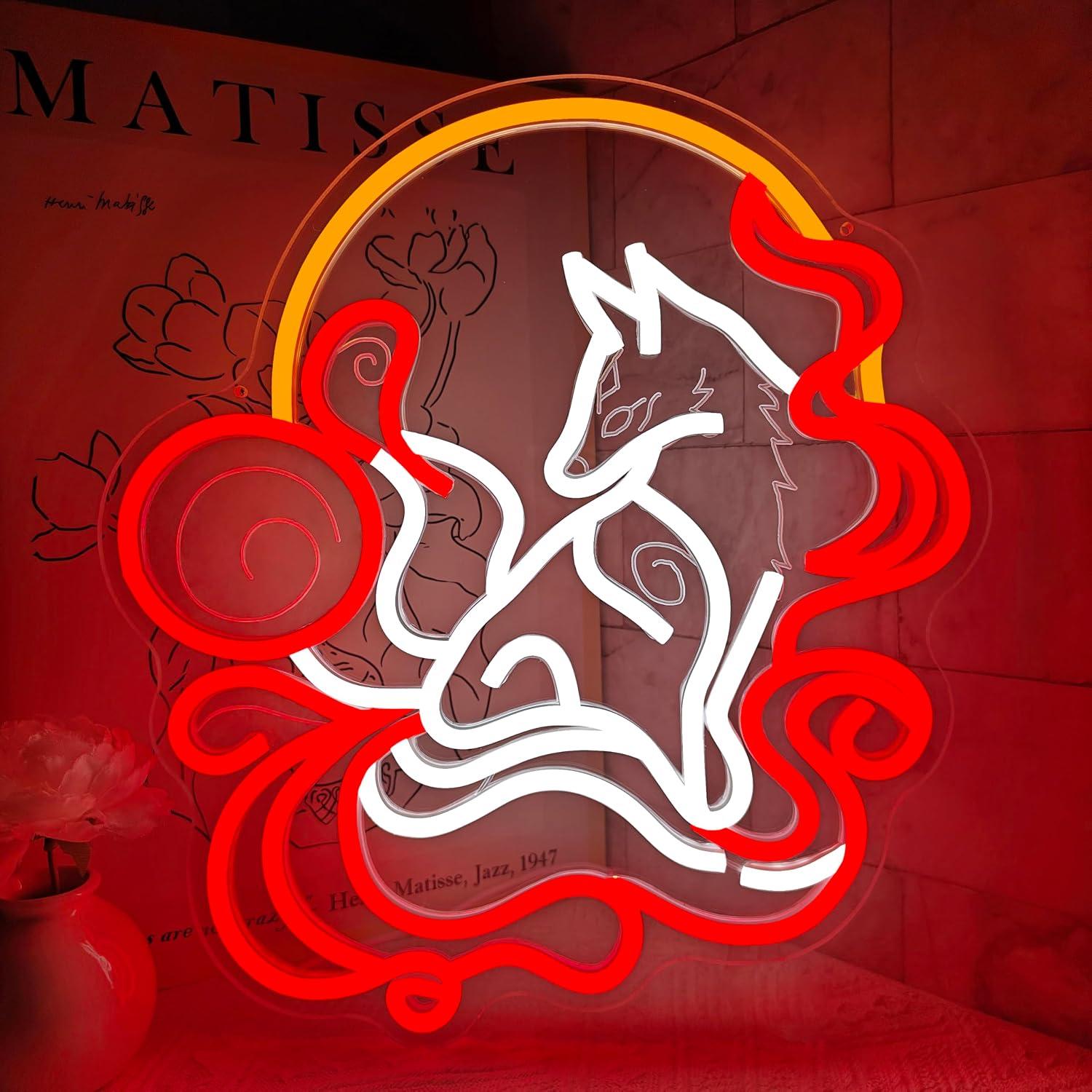 Neon Sign Party - Nine Tailed Fox Neon Sign USB