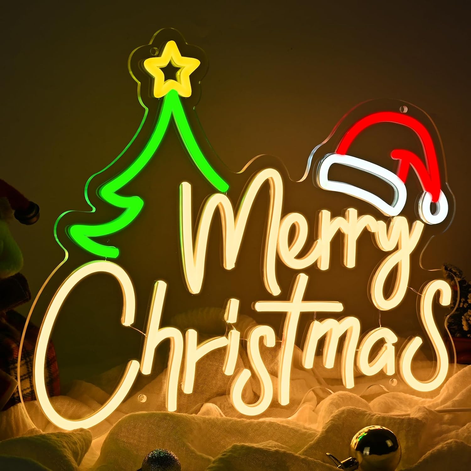 Merry Christmas Neon Sign USB  - đánh giá và giá Neon Sign Party