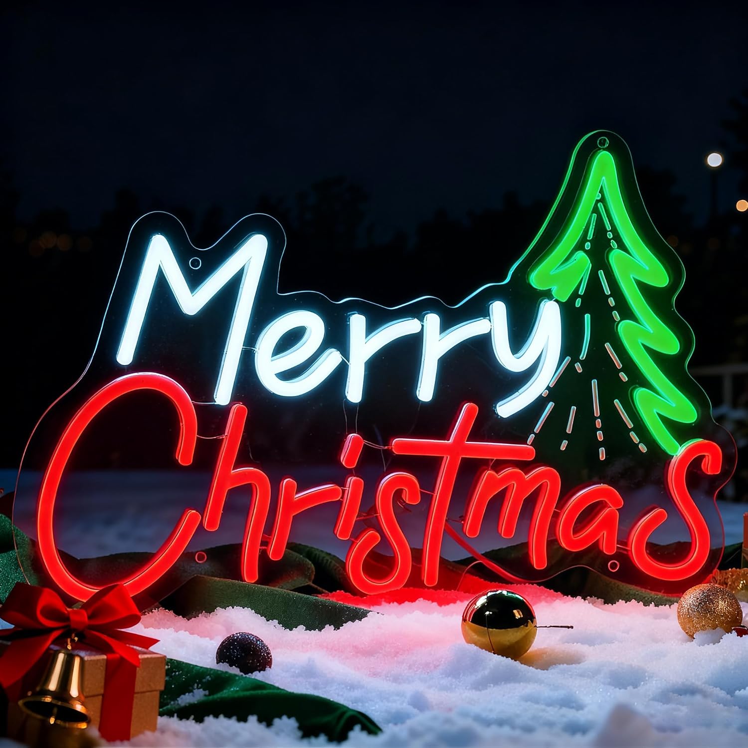 Merry Christmas Neon Sign USB  - đánh giá và giá Neon Sign Party