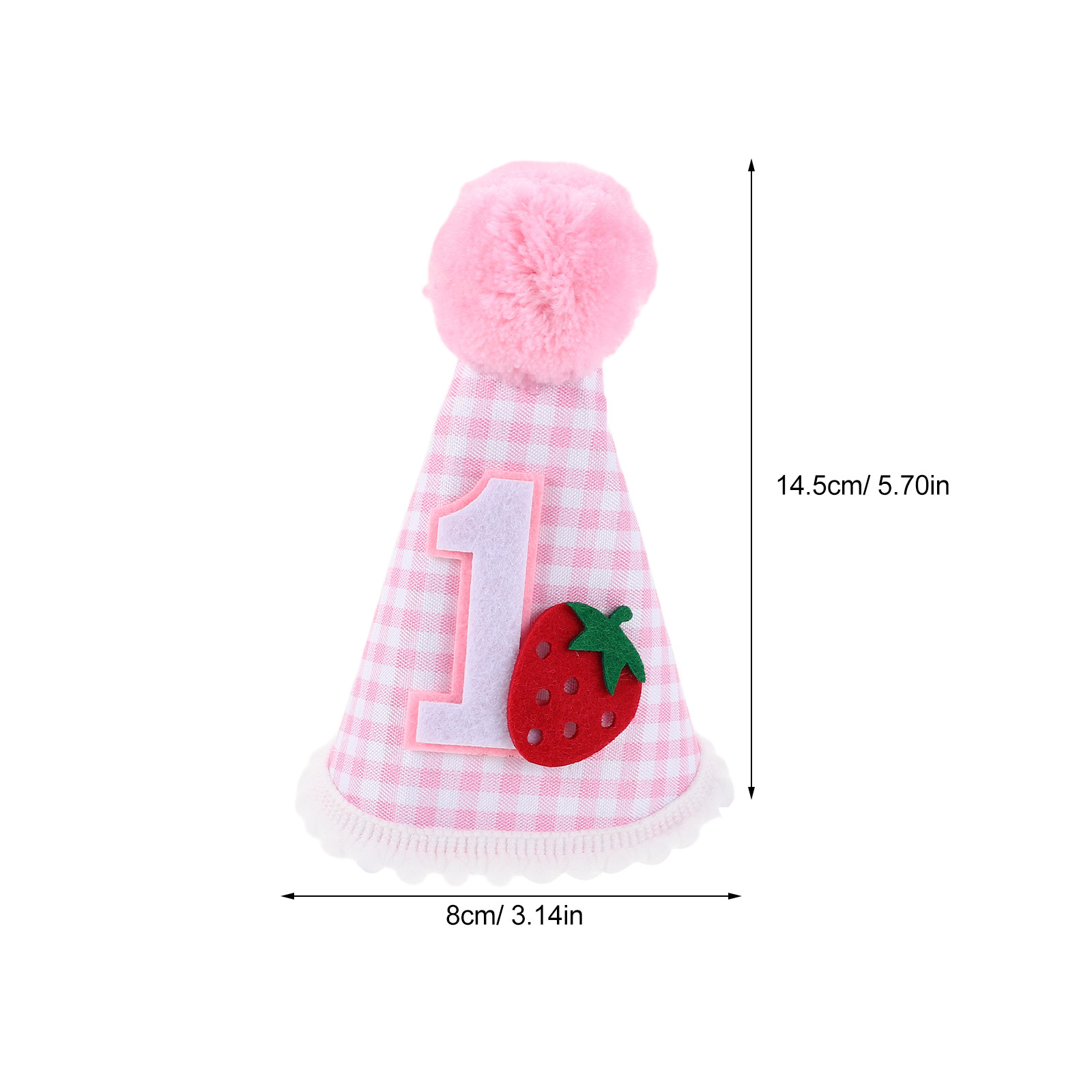 Strawberry First Birthday Hat  - đánh giá và giá Party Hat Cone