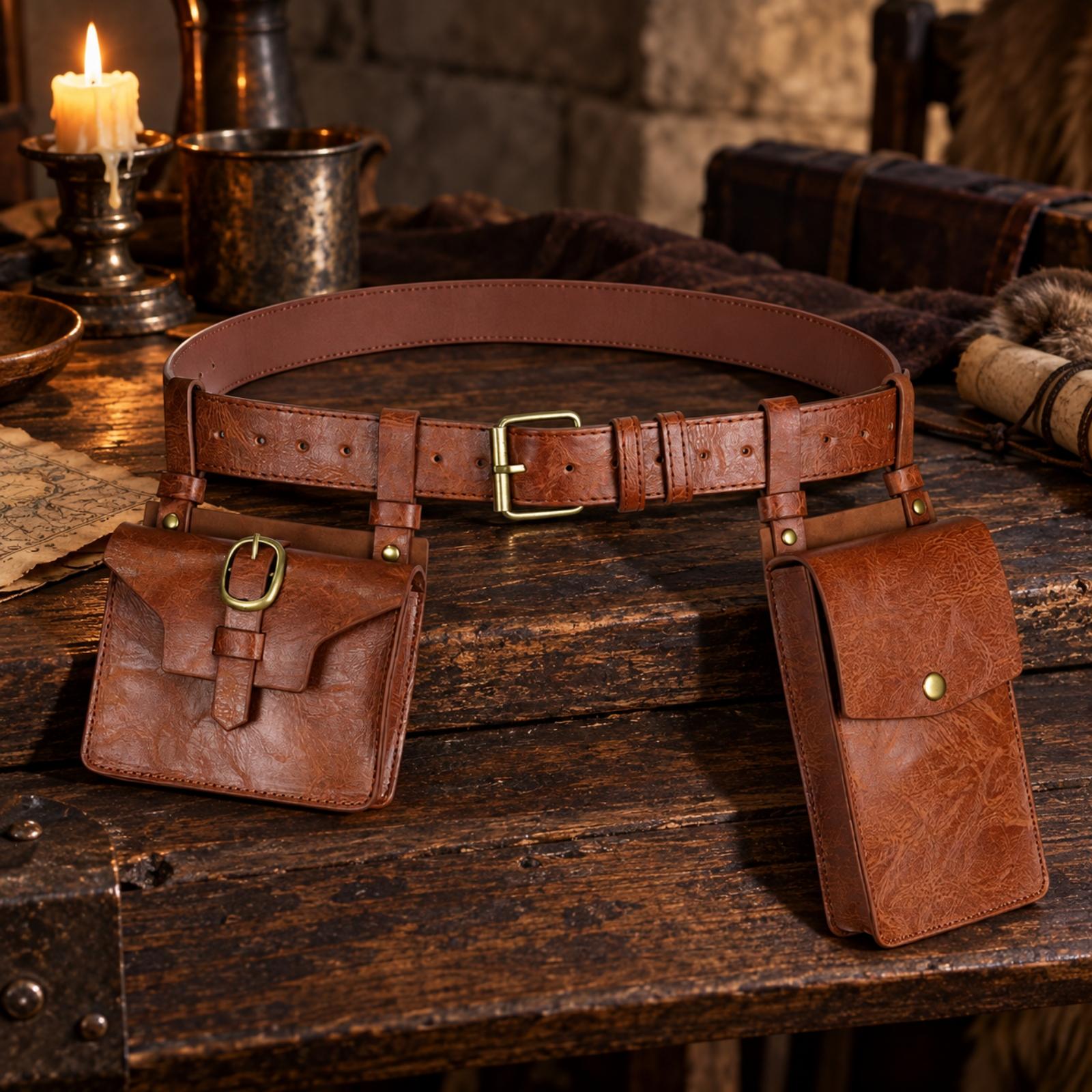 Medieval Waist Belt with Pouch - đánh giá và giá Event & Party Supply