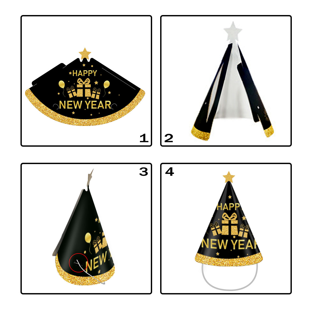 Hello 2027 New Year Photo Prop - đánh giá và giá Party Hat Cone