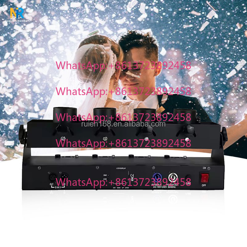Dmx 512 Four-Tube Confetti Mac - đánh giá và giá Confetti Cannon Tube