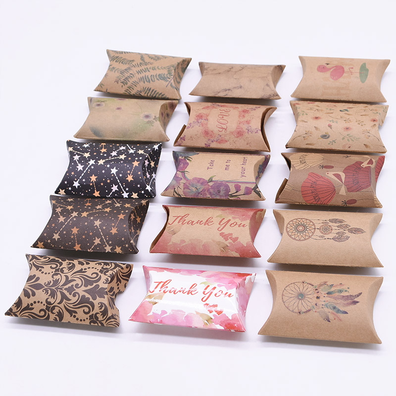 10/20/Bộ 50 Hộp Giấy Kraft Gối - đánh giá và giá Event Party Box