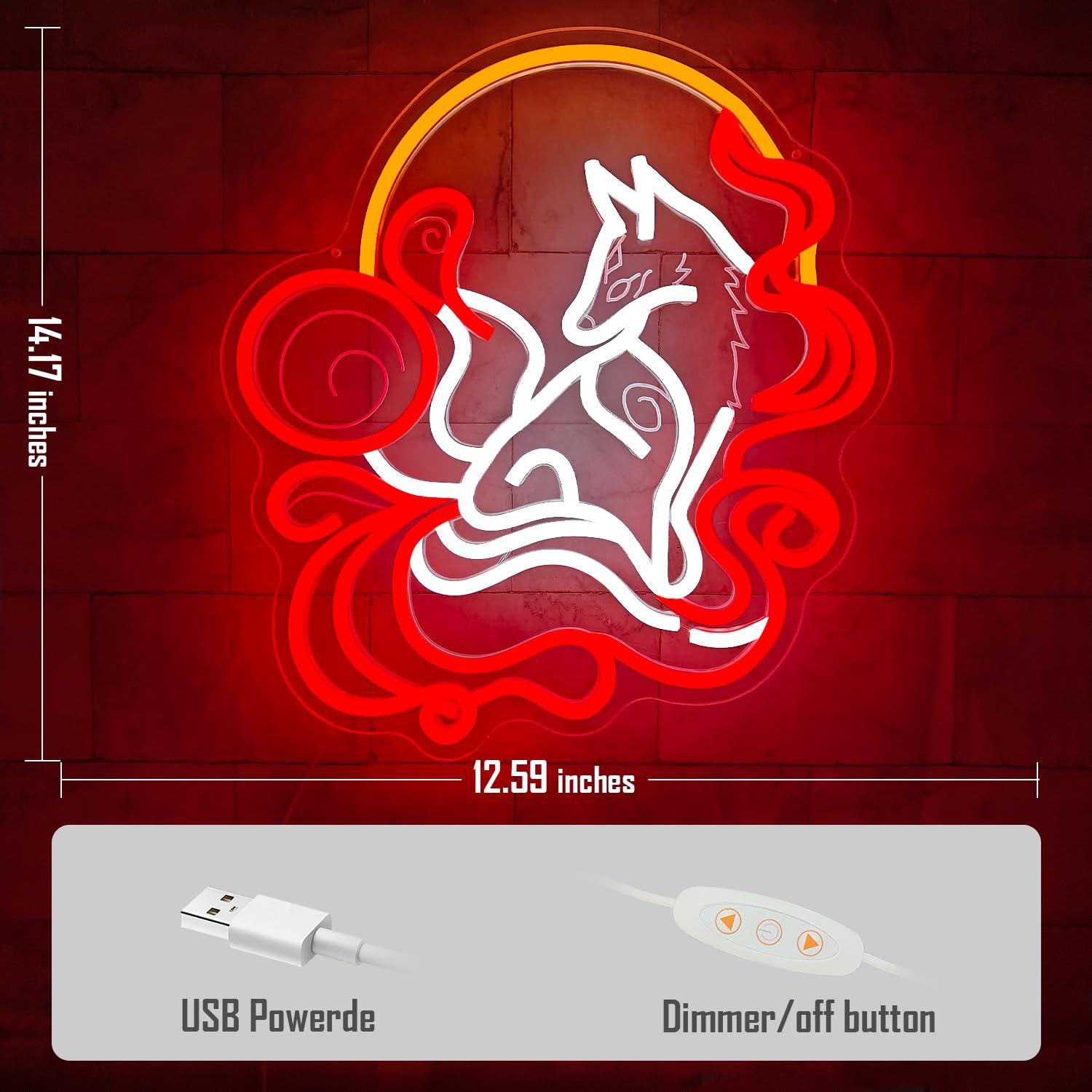 Nine Tailed Fox Neon Sign USB  - đánh giá và giá Neon Sign Party