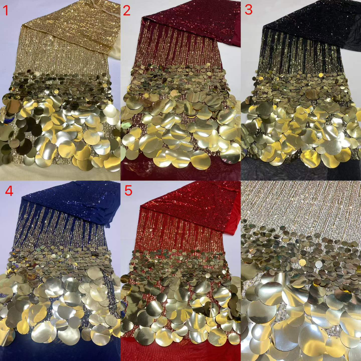 5 Yards Sequins Tulle Lace Afr - đánh giá và giá Glitter Tablecloth