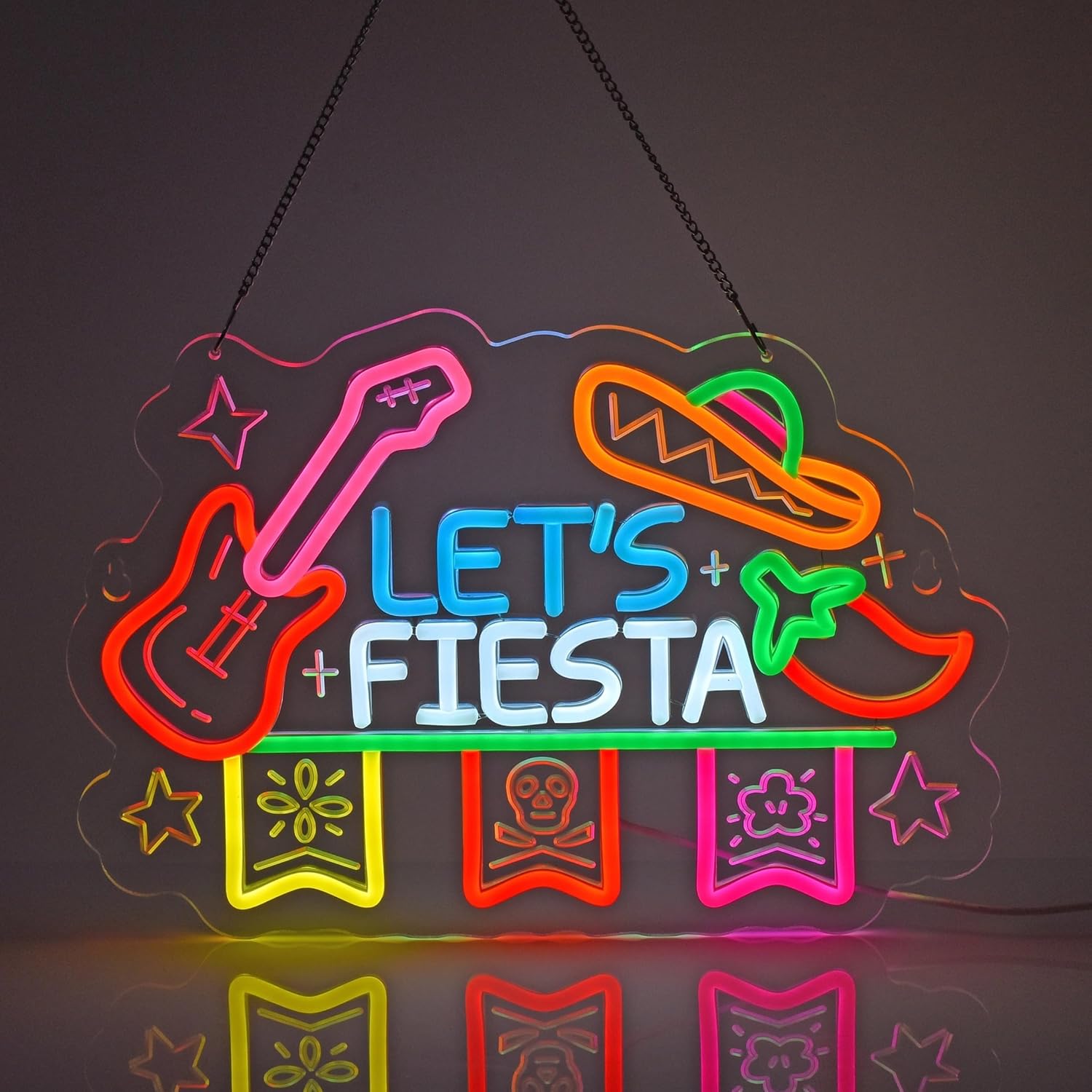Let's Fiesta Neon Sign, Neon L - đánh giá và giá Neon Sign Party