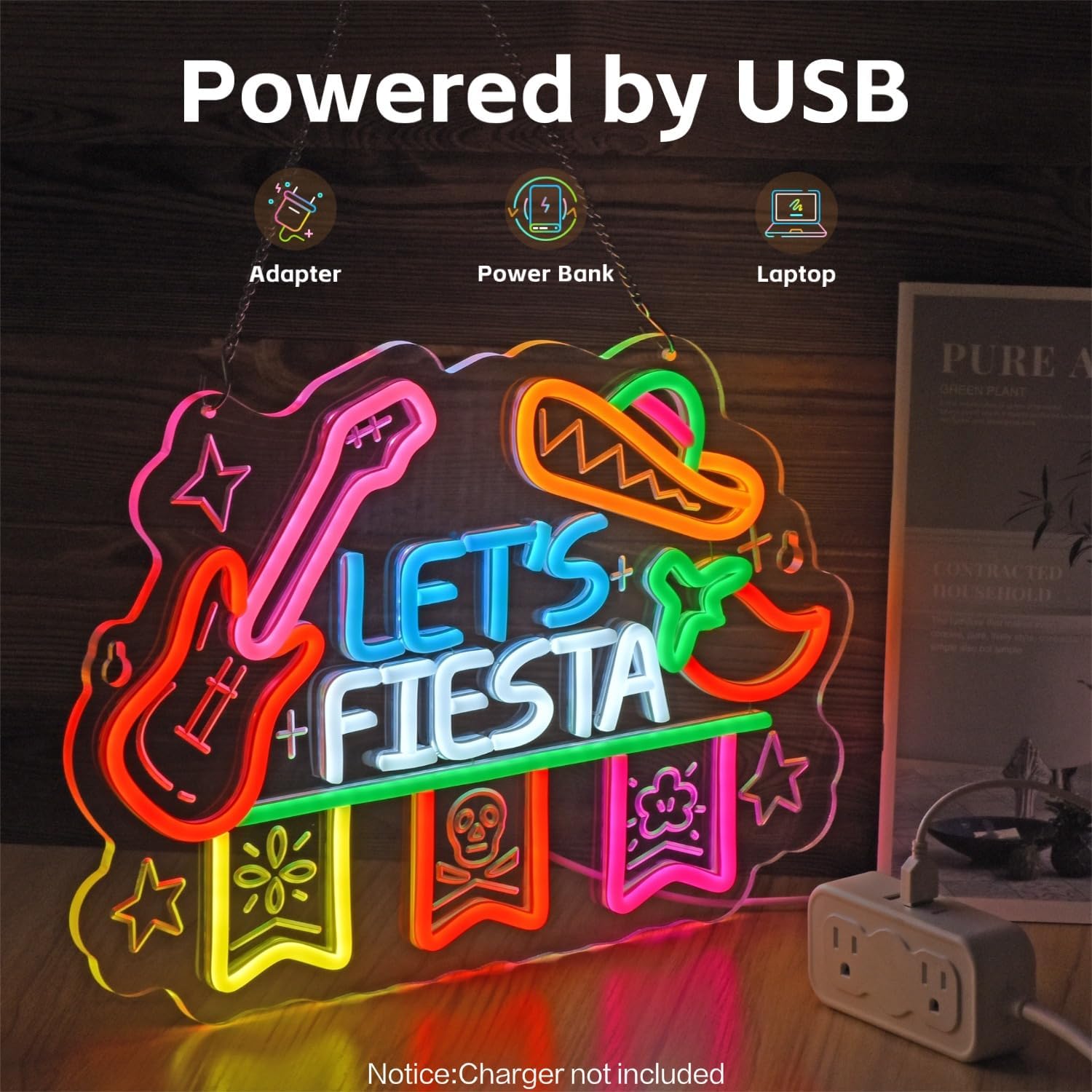 Let's Fiesta Neon Sign, Neon L - đánh giá và giá Neon Sign Party